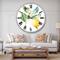 Designart 'Floursack Lemon I Farmhouse Wall Clock